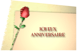 Gif animé joyeux anniversaire pétales